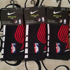Nike Elite Portland Trail Blazers Socks Lot NWT